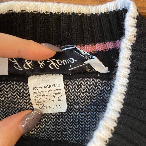 Vintage 80s 70s JC Louis Aztec Southwestern Boho Warm Cozy Sweater Rare Unique - Picture 11 of 15